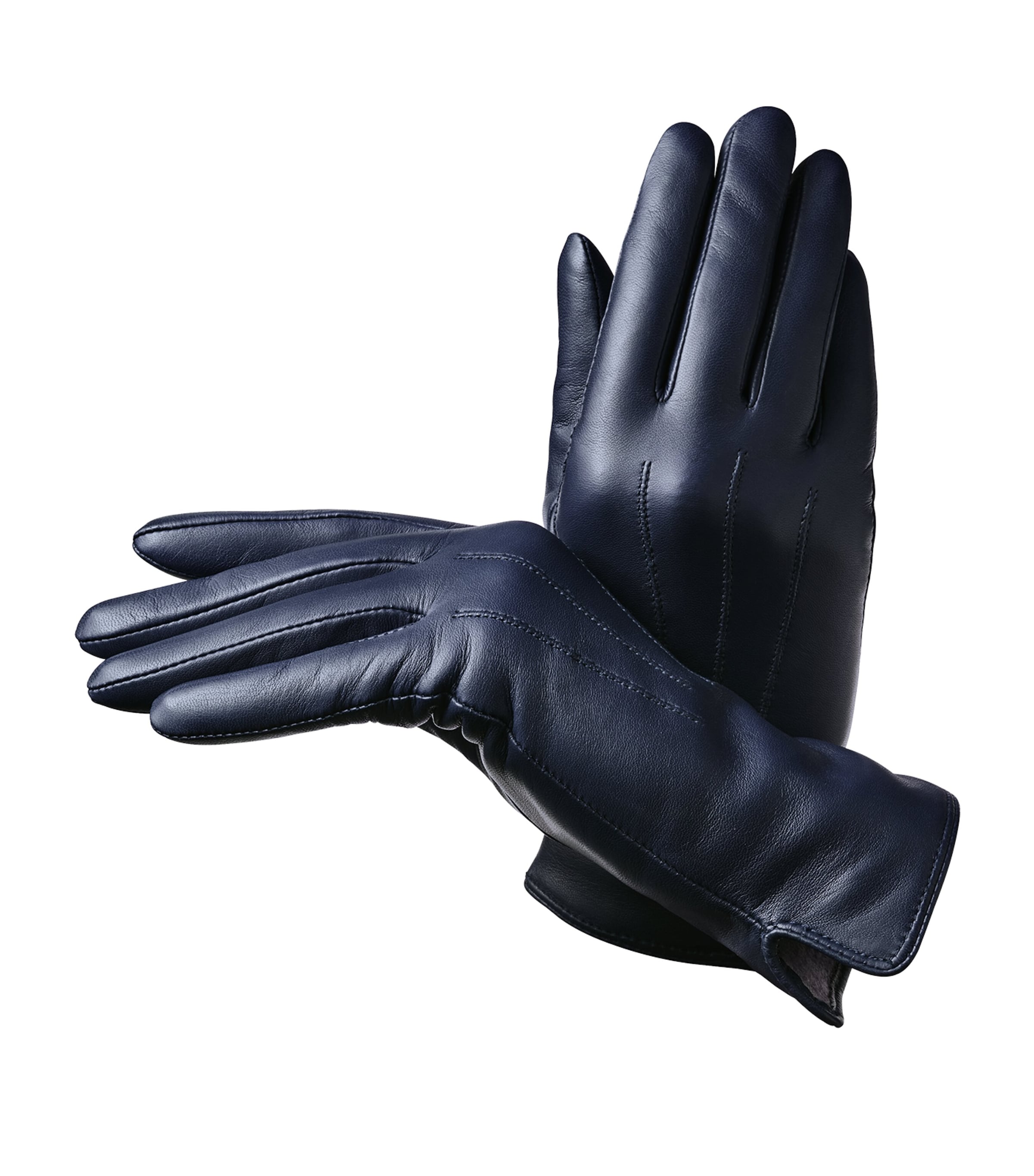 Wool-Cashmere Lined Leather Gloves