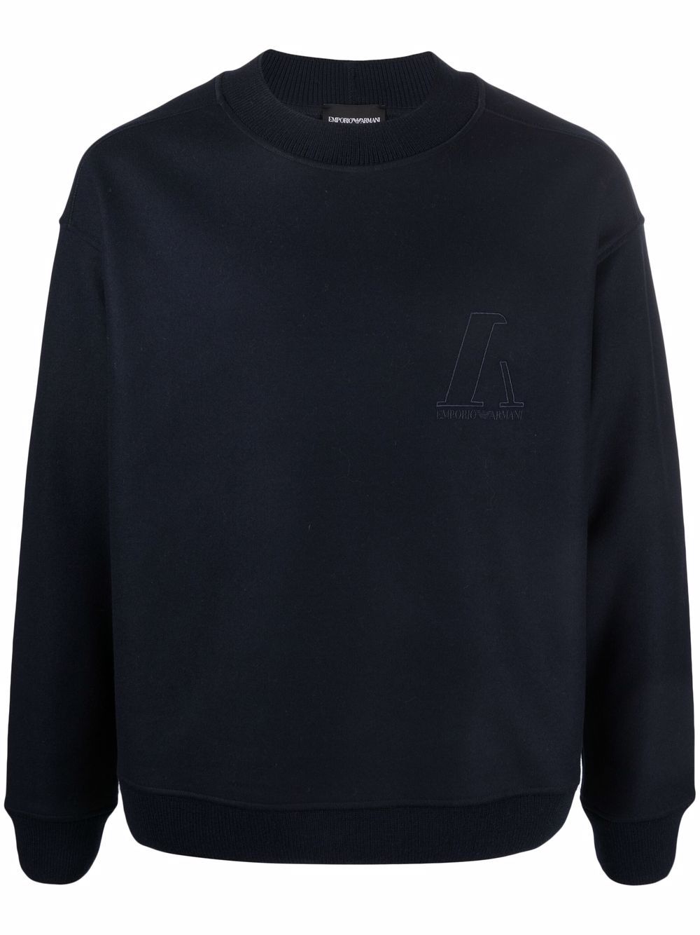 Wool-blend sweatshirt - Blue