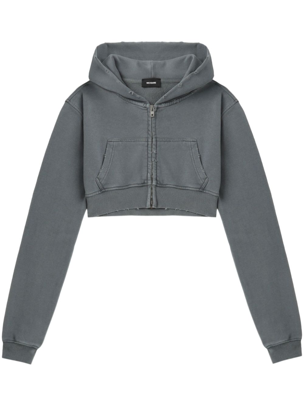 Cropped hoodie - Grey
