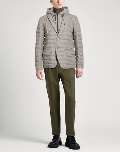 Man Puffer Grey Size 48 Linen