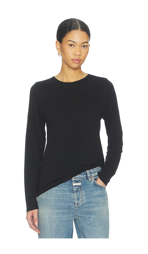 CLYQUE Philly Long Sleeve Tee in Black. L also in M