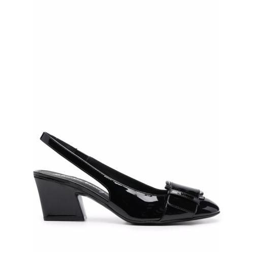 Briget 55 patent leather slingback pumps - Black