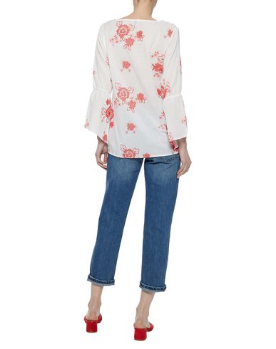 Iris & Ink Woman Top White Size 2 Cotton
