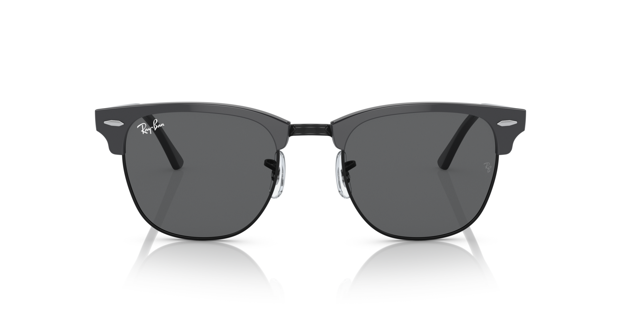 Ray - Ban Unisex Ray - Ban RB3016 CLUBMASTER 1367B1 Sunglasses Acetate Grey Grey Squared Norma