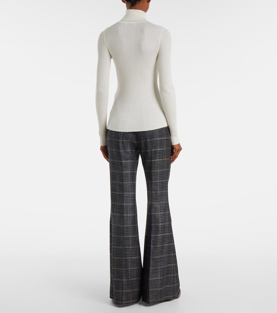 Cashmere and silk turtleneck sweater