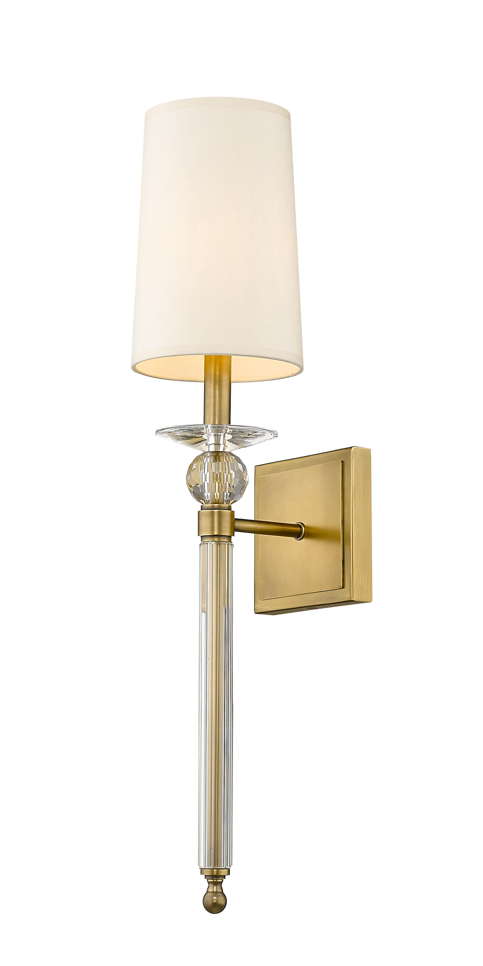 Ava 1-Light Wall Sconce In Rubbed Bra
