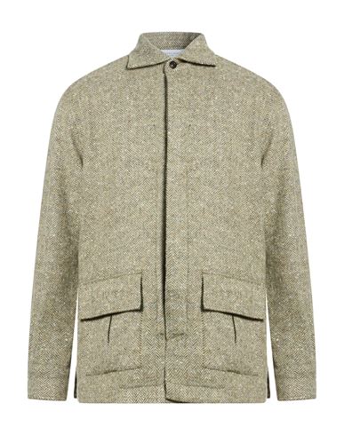 Man Jacket Light green Size M Wool