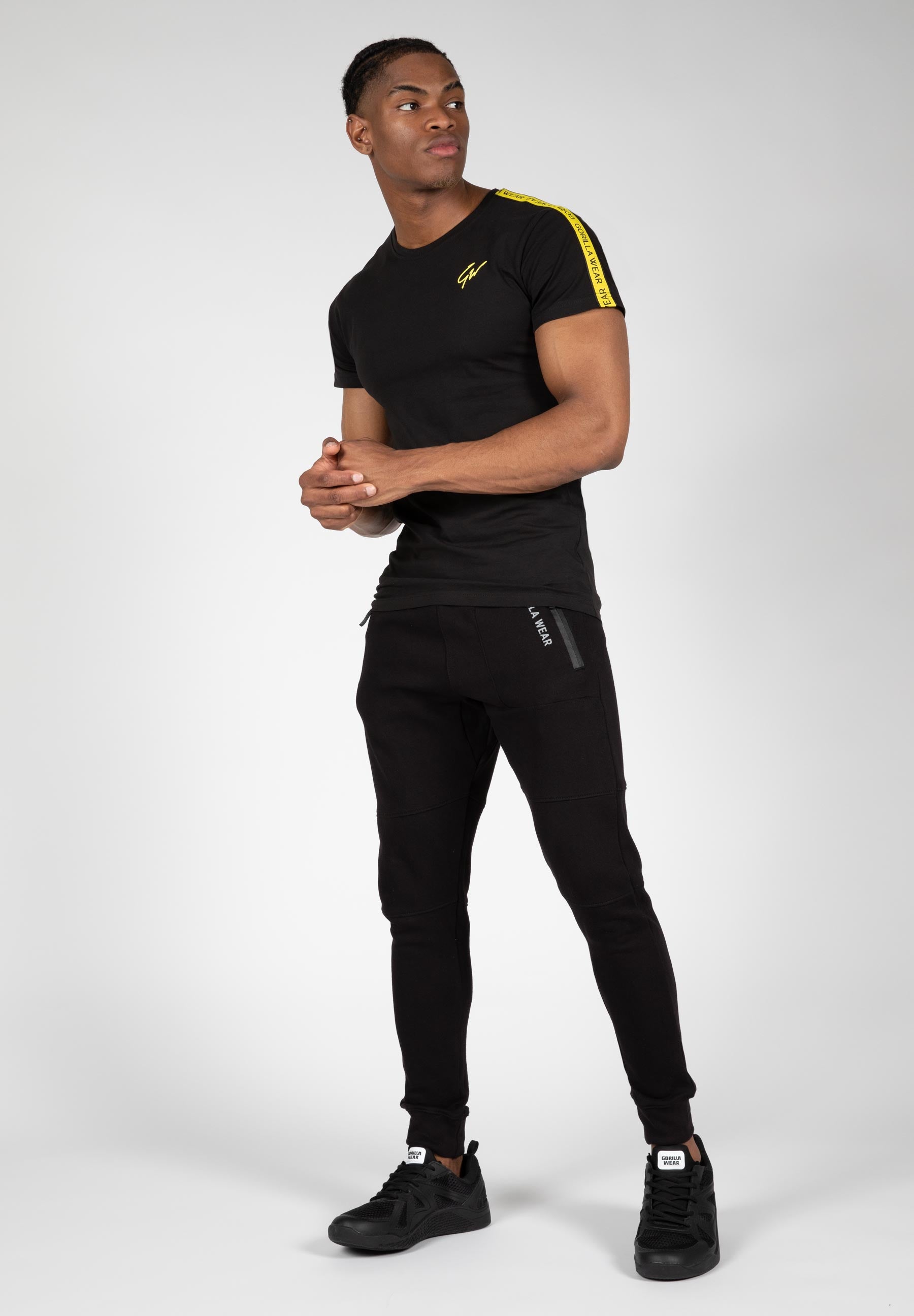 Chester T-shirt - Black/Yellow