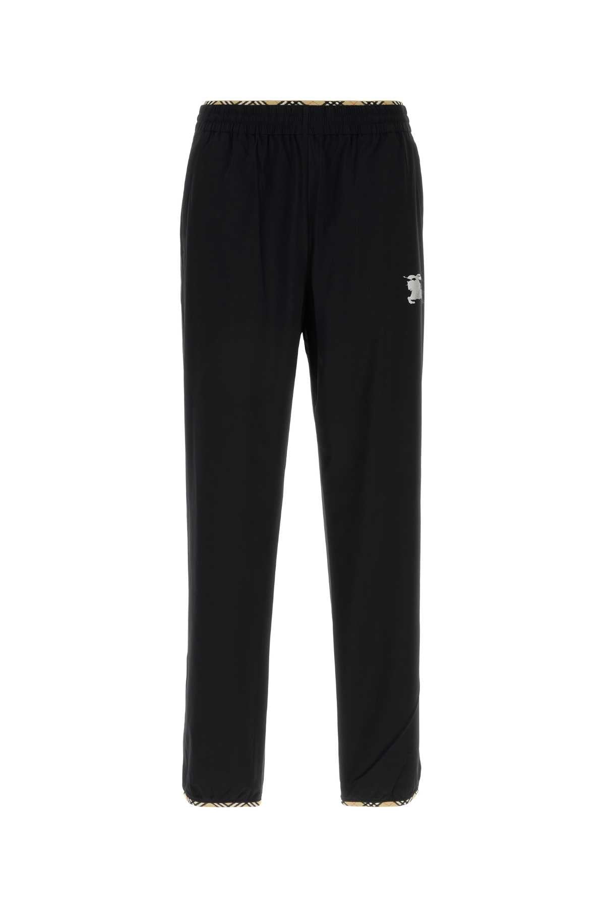 Stretch Nylon Joggers — Black