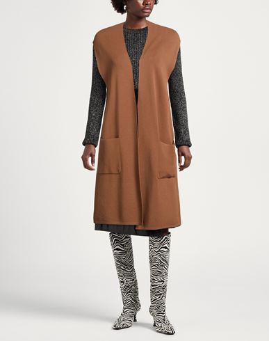 Woman Cardigan Light brown Size S Viscose, Polyester