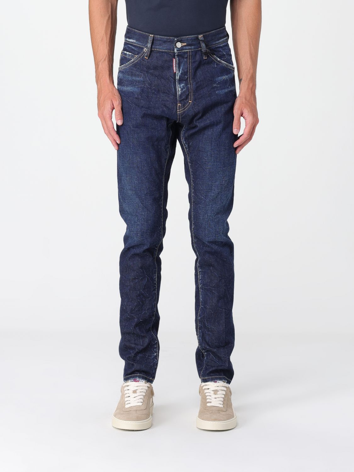 Pants Men color Blue