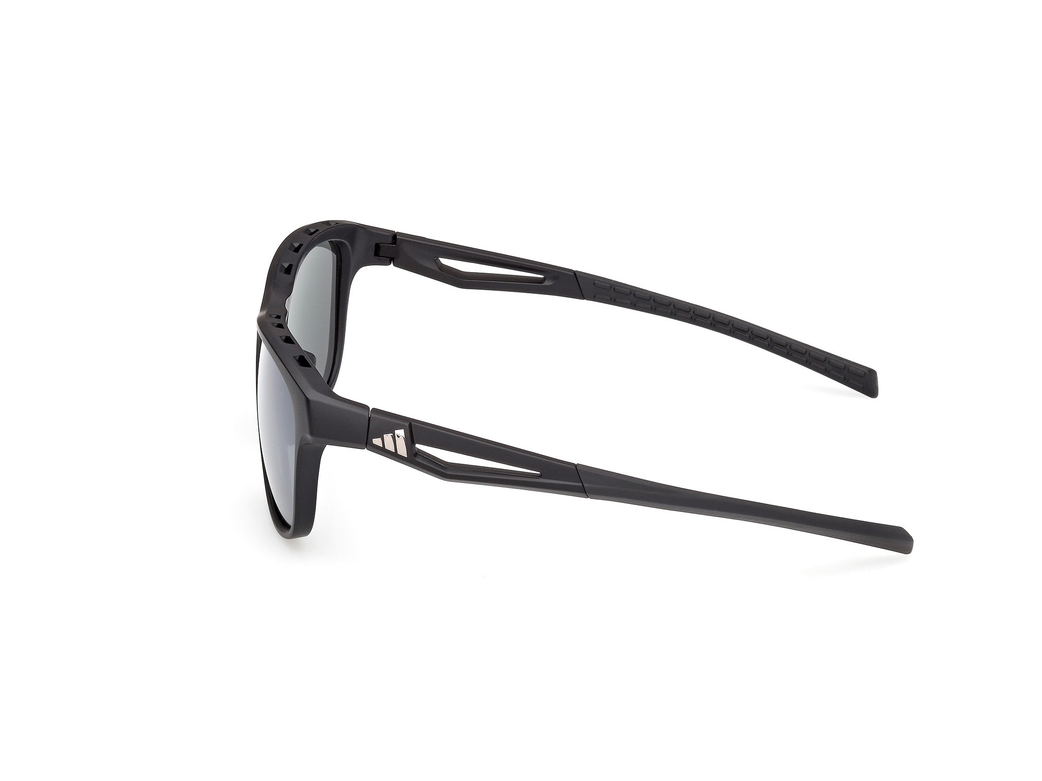Adidas Sport Man Adidas Sport SP0118 02D Sunglasses Injected Black Smoke Squared Polarized