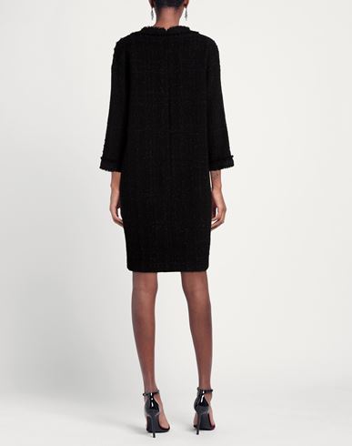 Woman Midi dress Black Size 14 Polyester, Polyamide, Acrylic, Viscose, Wool
