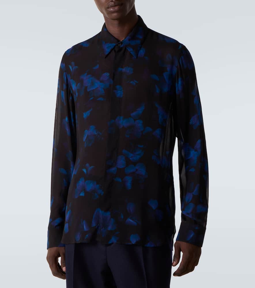 Sheer floral shirt
