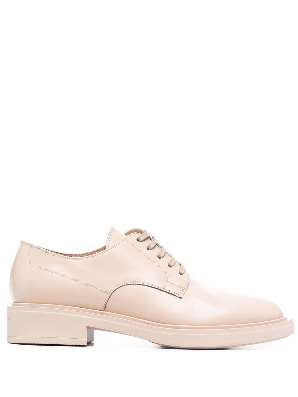 Leather lace-up shoes - Neutrals