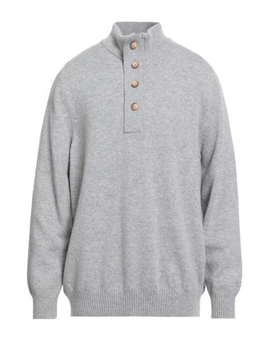 Man Turtleneck Light grey Size 48 Virgin Wool