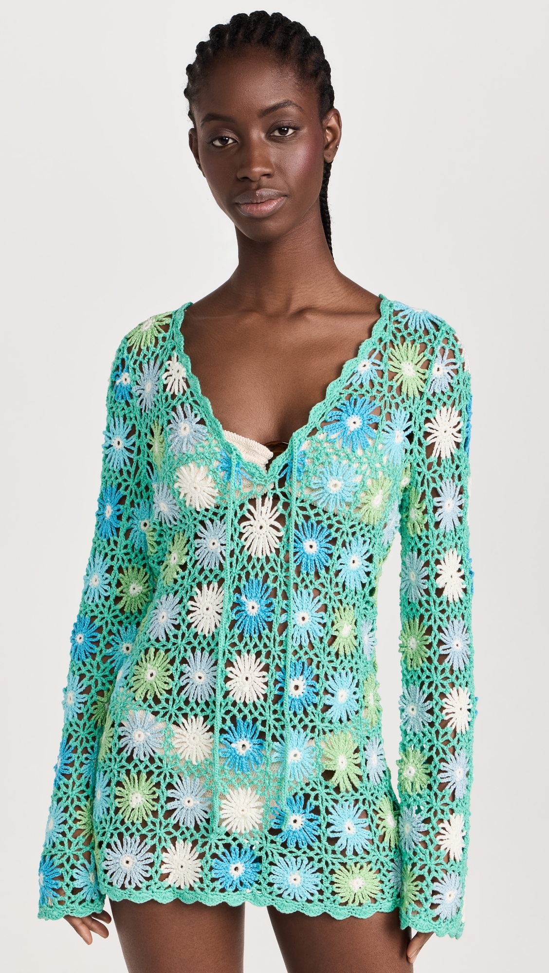 Vacay Mini Coverup Blue Multi Floral