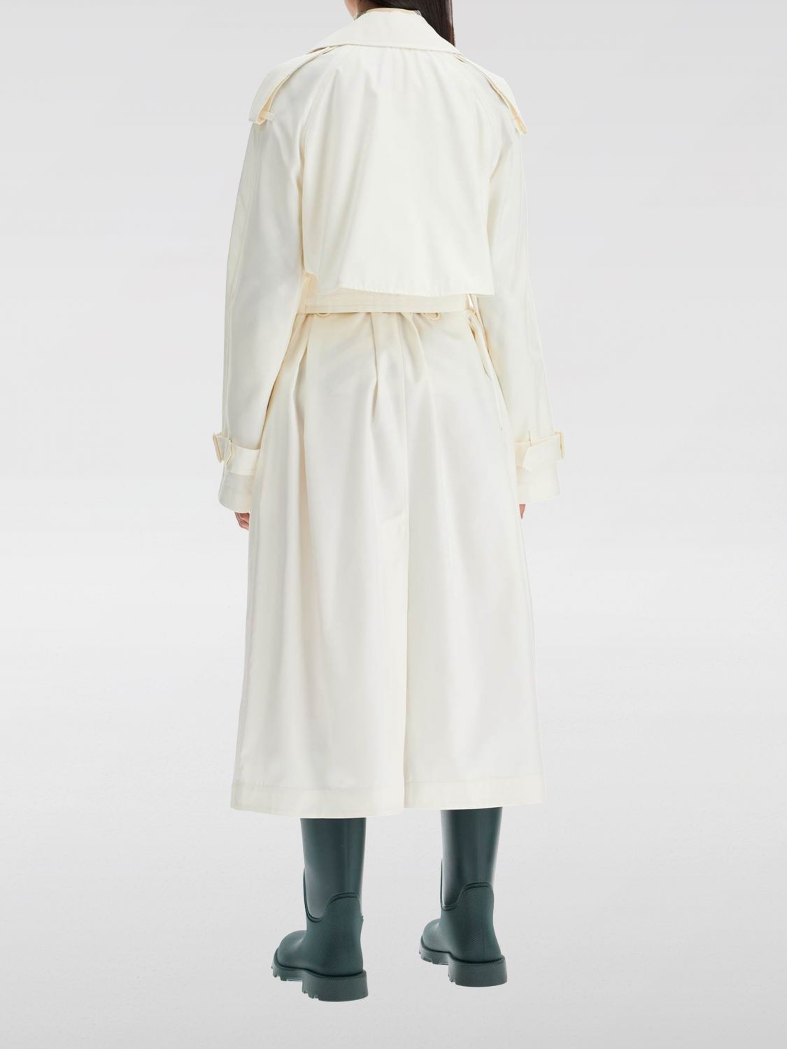 Double-breasted belted trench coat - Neutrals