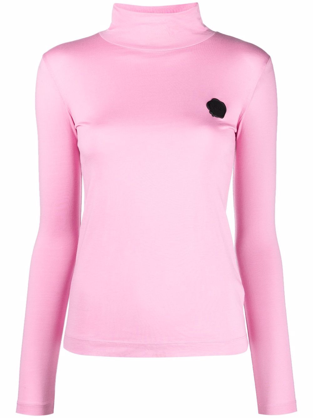 Signature seal turtleneck top - Pink