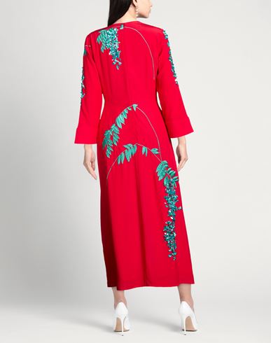 Woman Maxi dress Tomato red Size 12 Silk