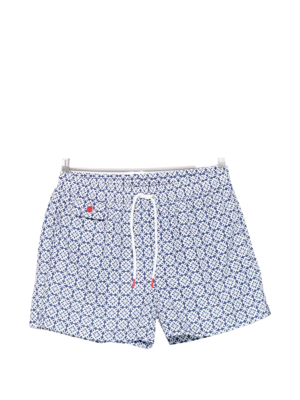 Floral-Print Swim Shorts — blue