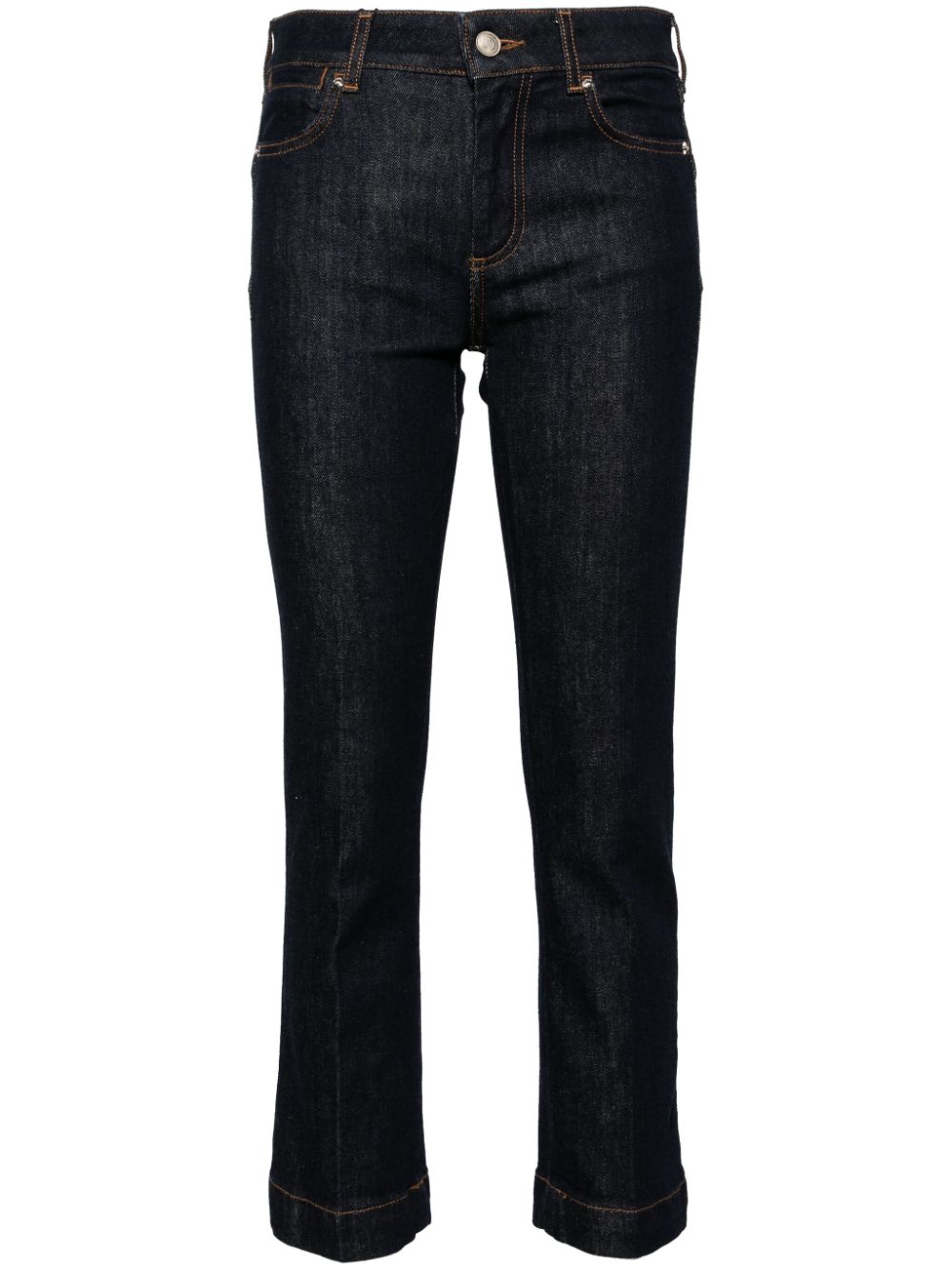 Record low-rise cropped jeans - Blue