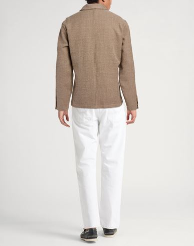 Man Shirt Camel Size M Virgin Wool, Polyamide