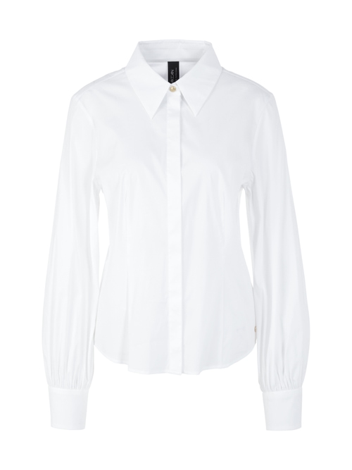 Marc Cain White blouse with upgrade, white, 34 N
