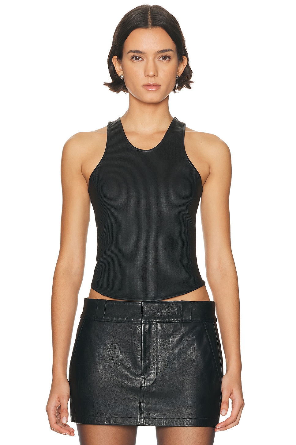 Alexander Wang Racer Back Tank Top in Black - Black. 6 also