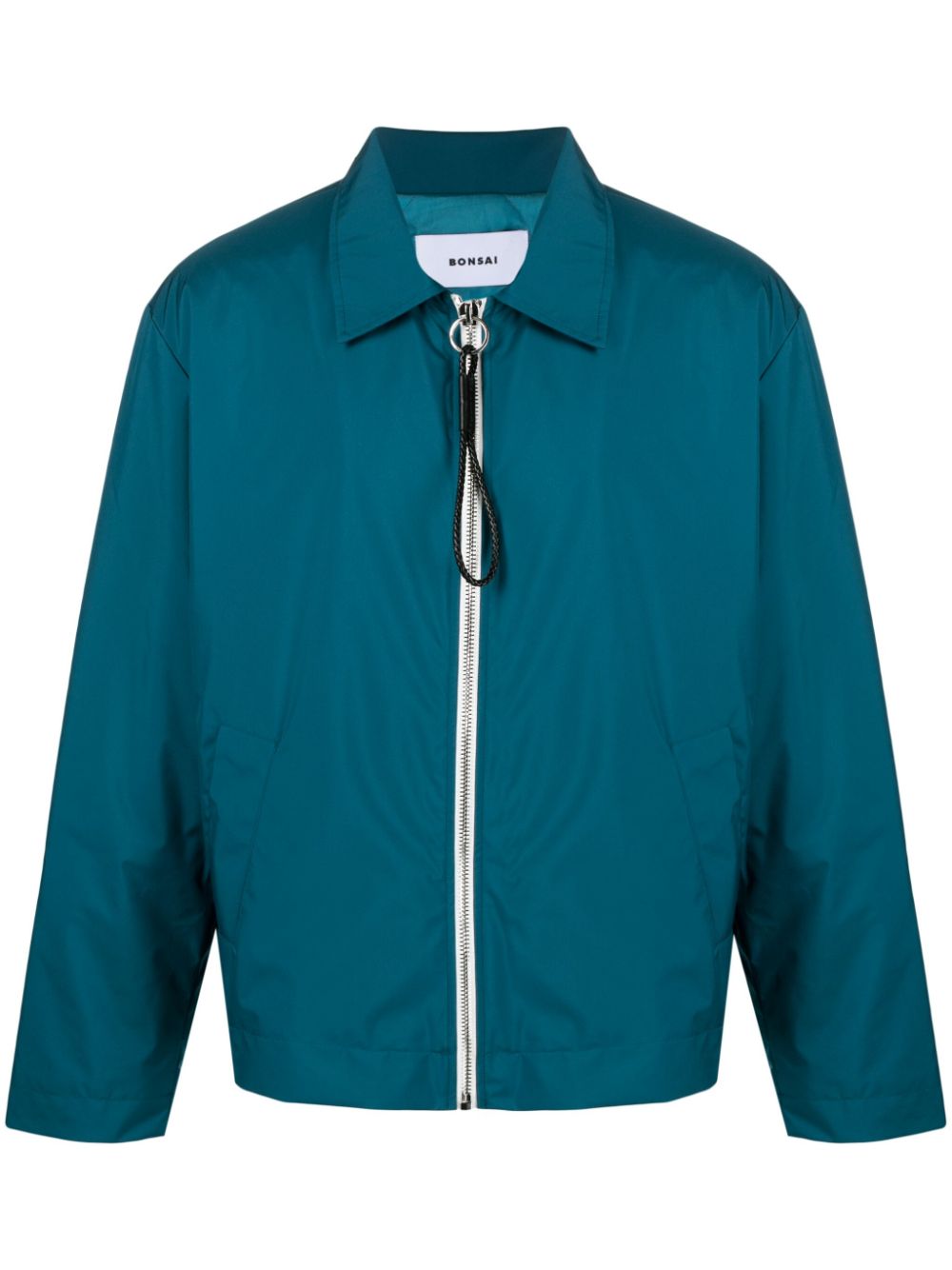 Coach zip-up shirt jacket - Blue