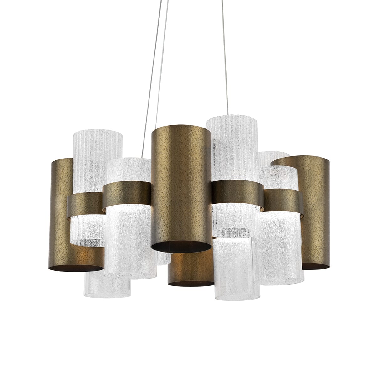 Modern Forms Harmony Transitional Chandelier in Aged Bra