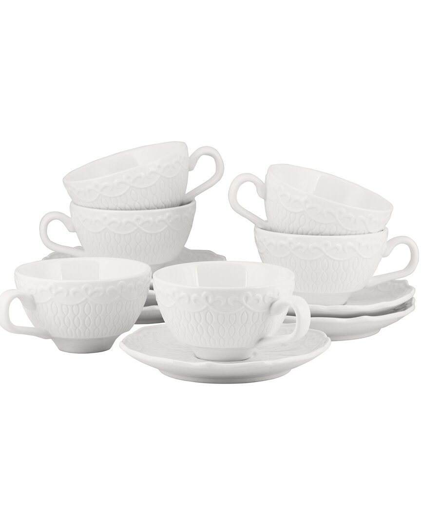 Set of 6 Ever Cups & Saucers