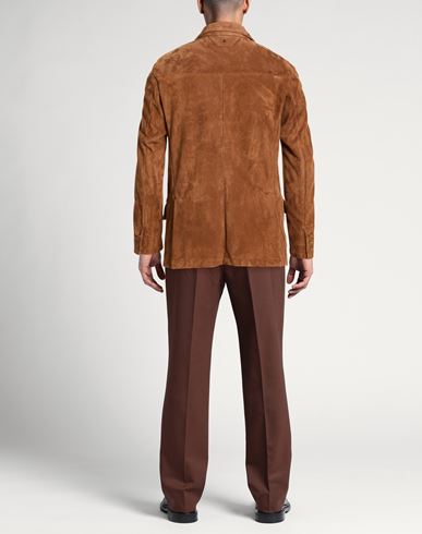 Man Blazer Brown Size 32 Ovine leather