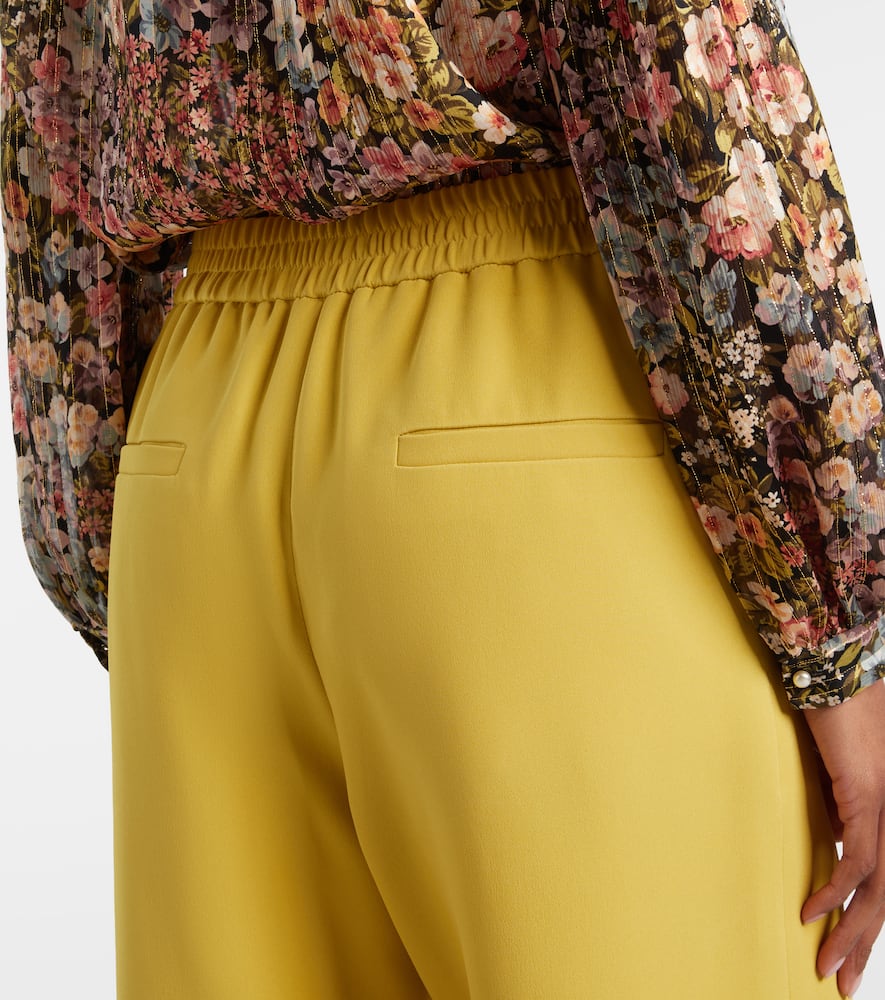 Silk wide-leg pants