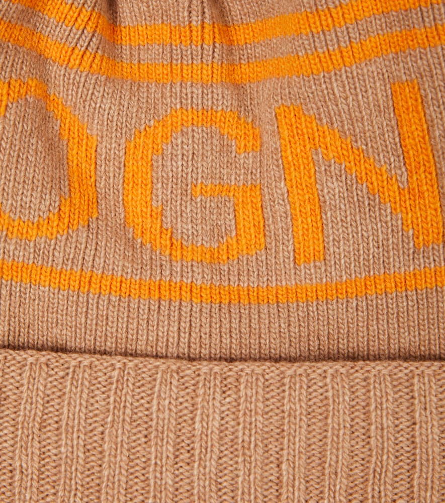 Noam logo wool-blend beanie