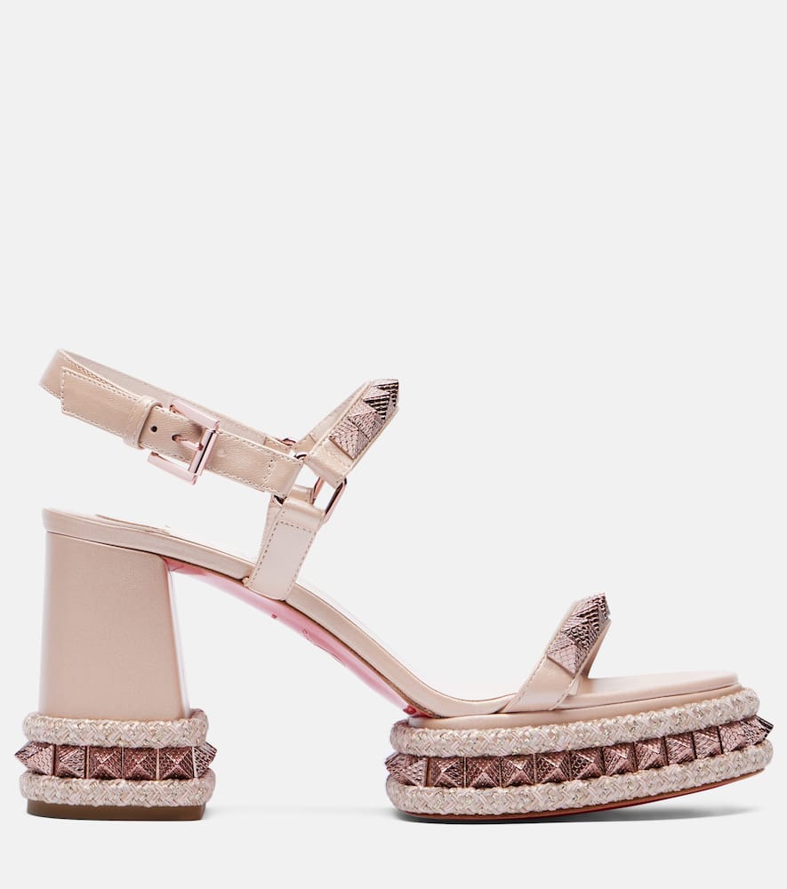 Superaclou 85 leather platform sandals