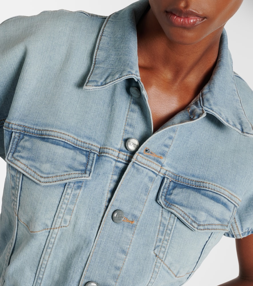 Denim midi dress