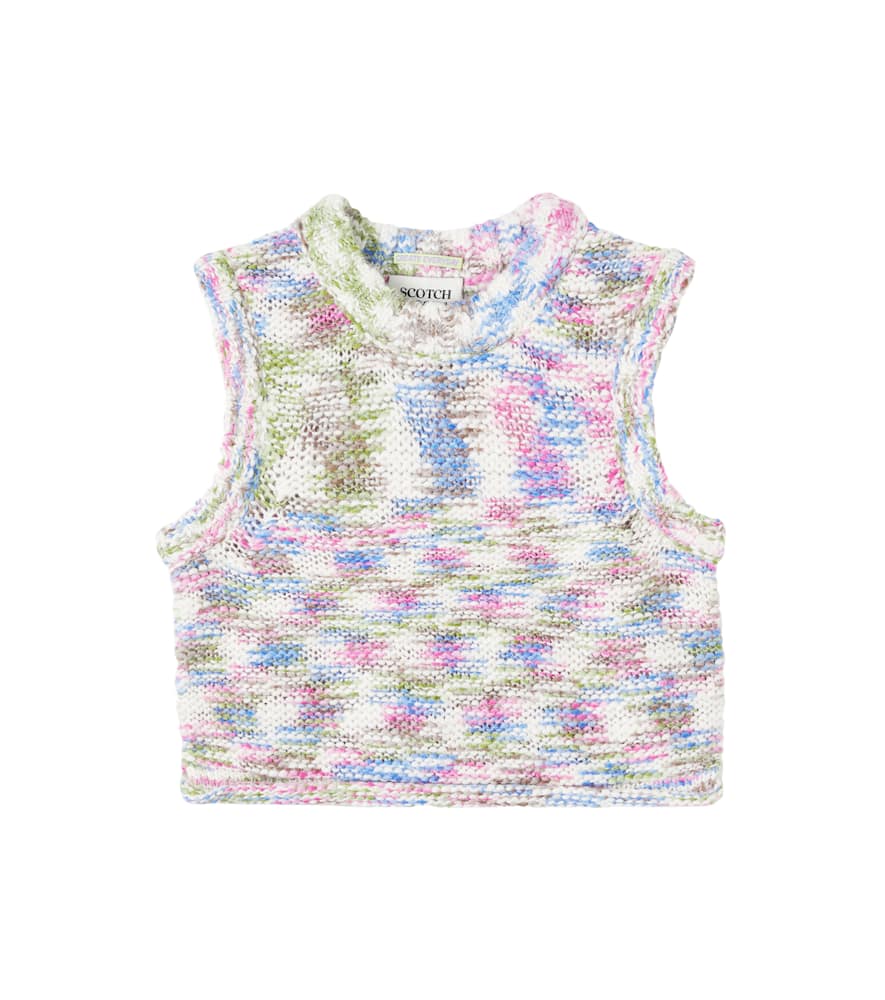 Knitted sweater vest