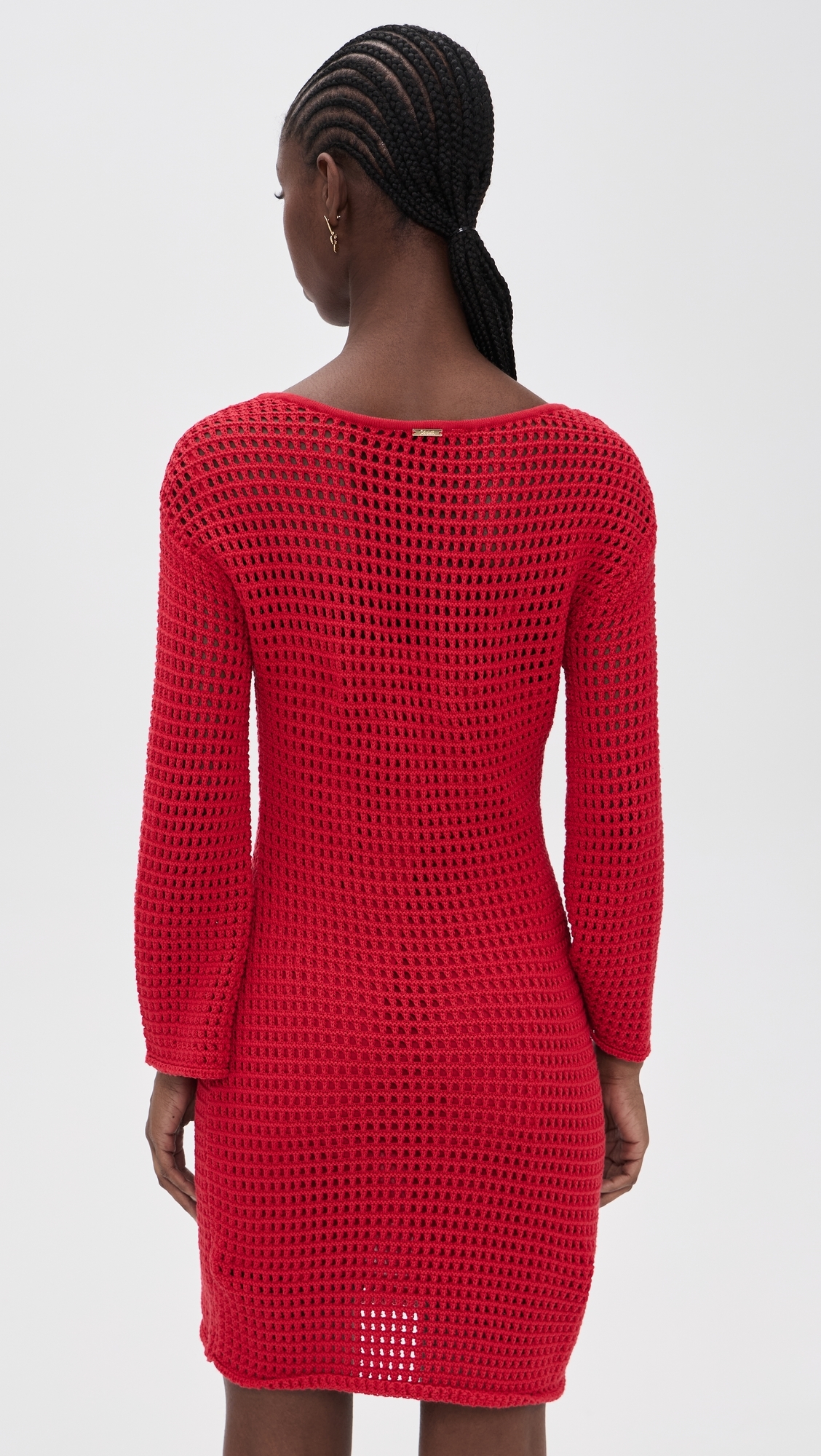 Honey Sweater Mini Dress Goji Berry