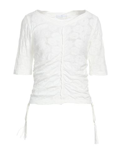 Use Stitch Woman Top White Size M Cotton, Hemp