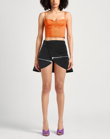 Courrèges Woman Mini skirt Black Size 6 Cotton