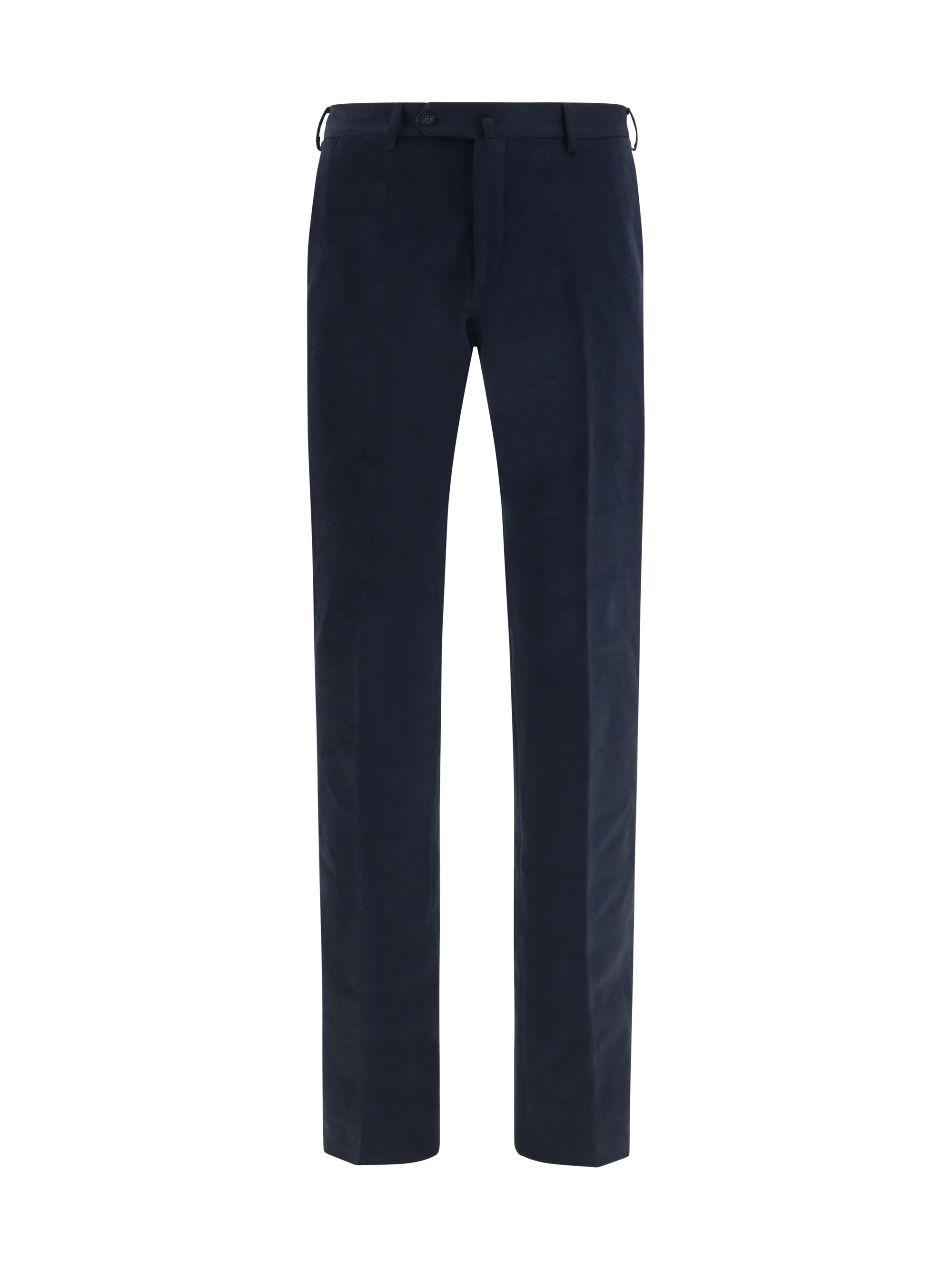 Tailored Corduroy Trousers — Navy