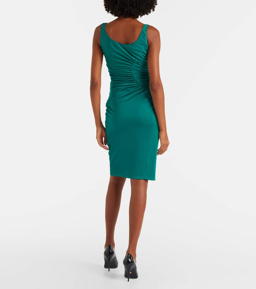 Gathered jersey cocktail dress