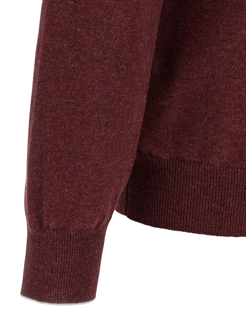 Knitted polo shirt - Red