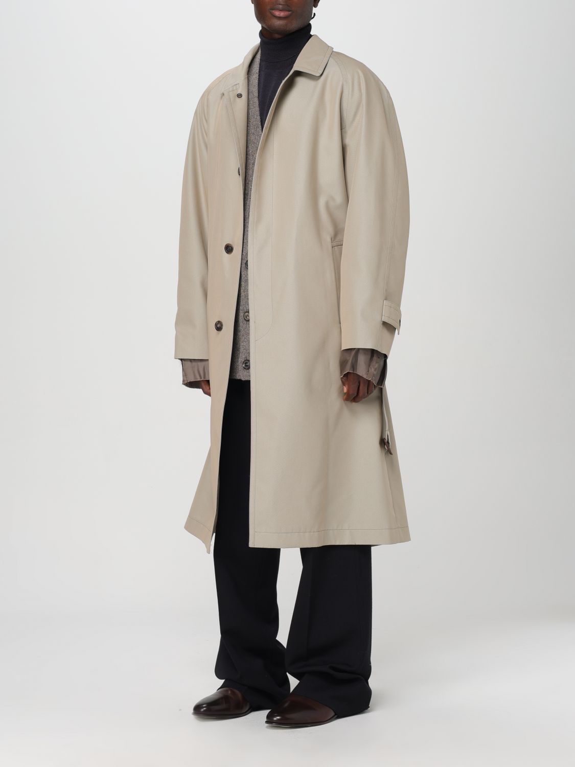 Trench Coat Men color Beige