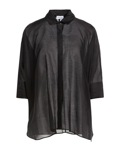 Woman Shirt Black Size 6 Lyocell, Polyester