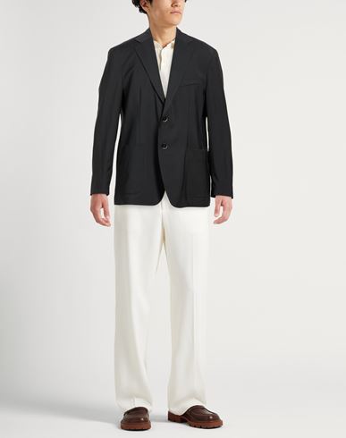 Man Blazer Charcoal Size 40 Virgin Wool