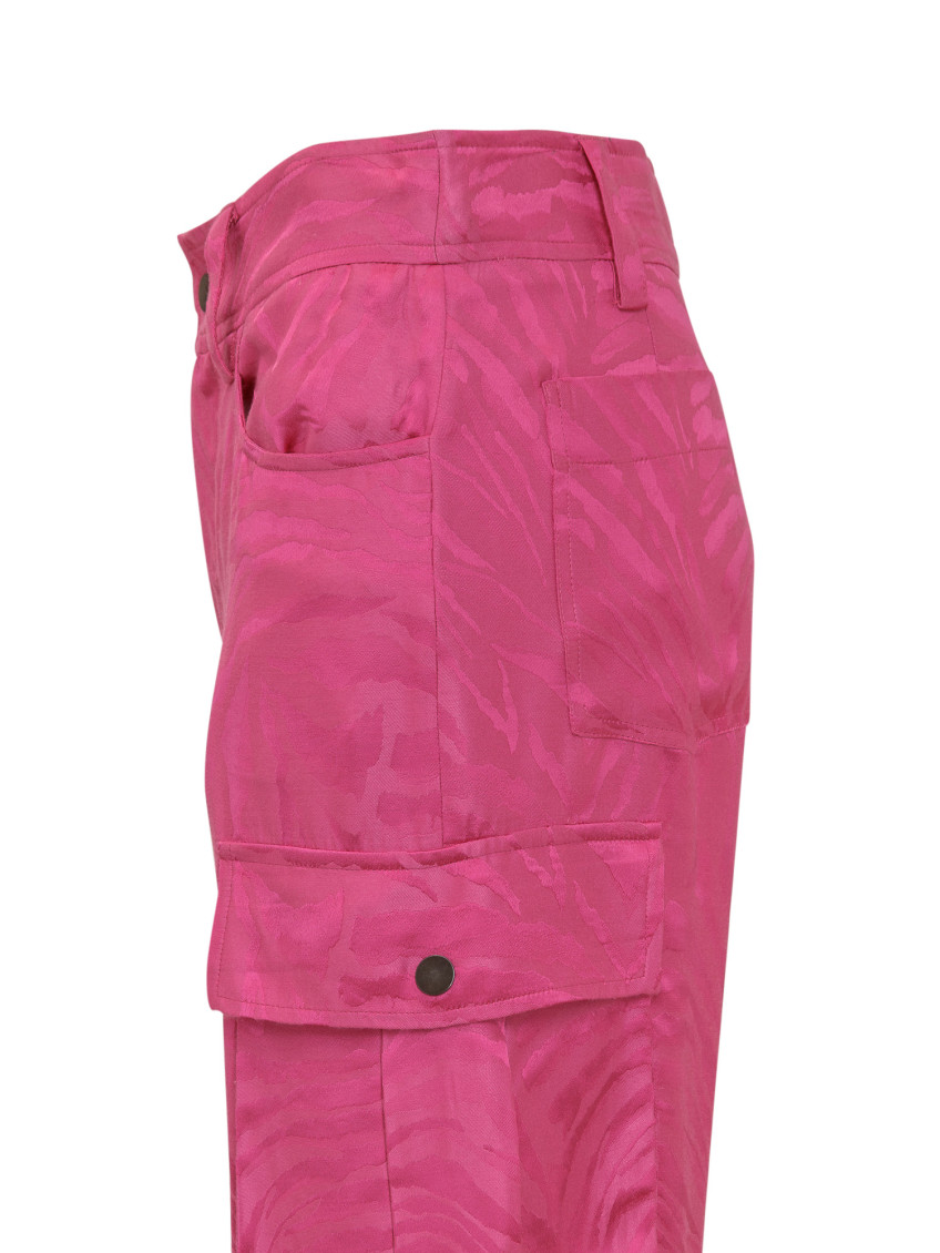 Pink Straight Cargos Pants