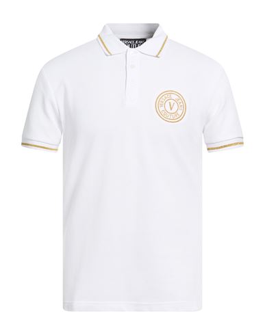 Man Polo shirt White Size M Cotton