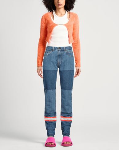 Woman Jeans Blue Size 26 Cotton, PVC